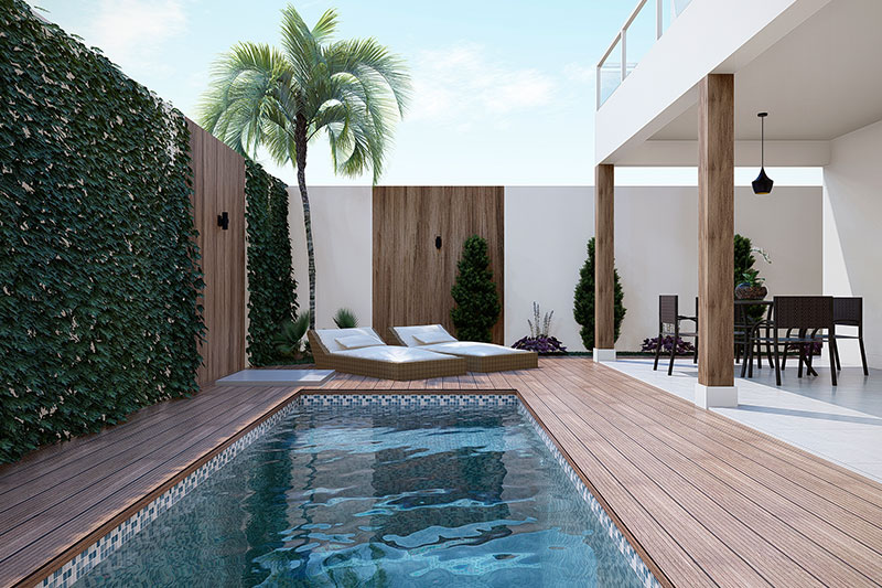 Piscina retangular
