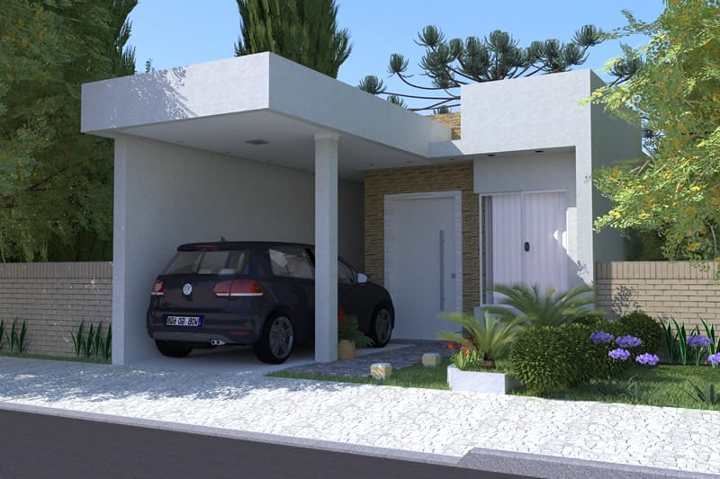 Planta de casa pequena