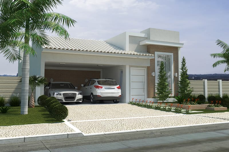 Casa com tijolinho